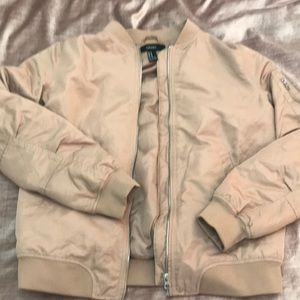 Tan bomber jacket